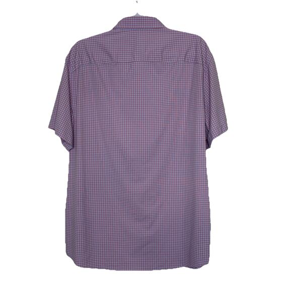 UNTUCKit Performance Nylon Plaid Button Front Shirt Slim Fit Men's Size 2XL - Picture 4 of 7